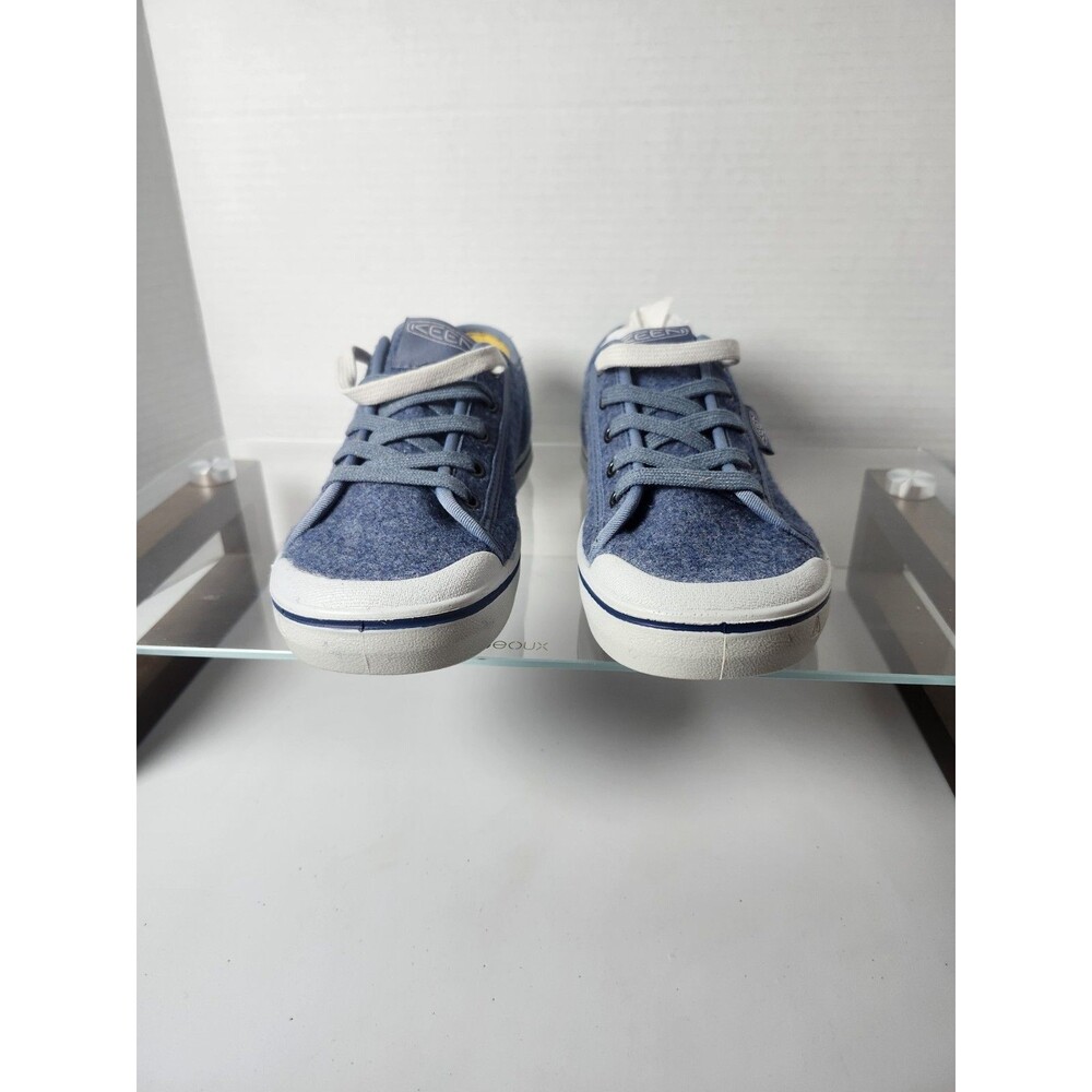 KEEN Women's Elsa Casual Comfortable Sneaker Blue Felt Vapor 5